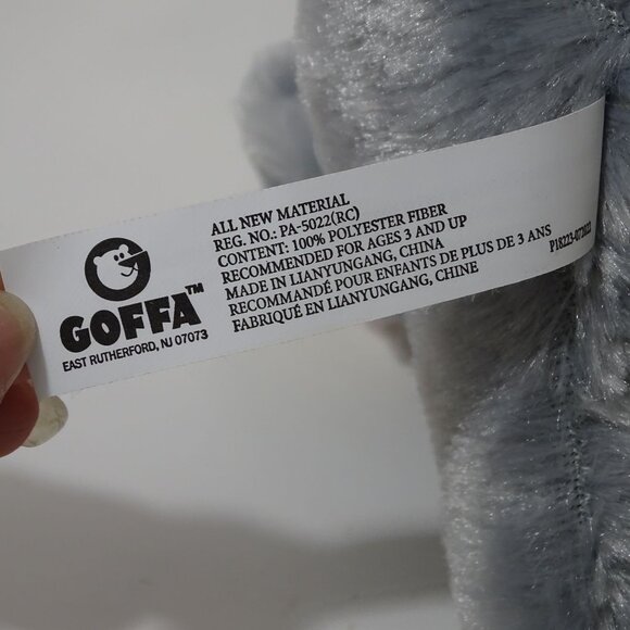 Goffa Elephant Soft Plush Stuffed Animal Toy 7" Gray Boy Girl Ages 3 and Up NEW - Picture 6 of 8